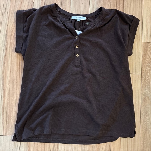 Loft Brown Top size Small - Picture 1 of 3